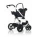 Универсальная коляска 2 в 1 ABC Design TURBO 6S white-black, цвет белый с черным
